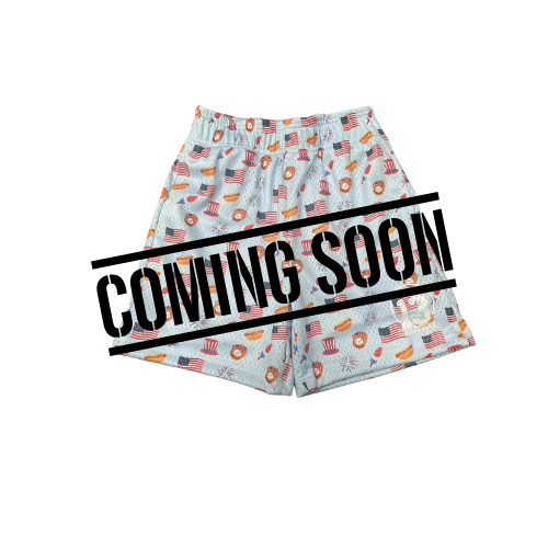 Independence Day Double Lined Mesh Shorts
